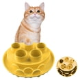 thumbnail image 1 of PuzzleFeeder Cat Puzzle Digger Yellow, 1 of 7