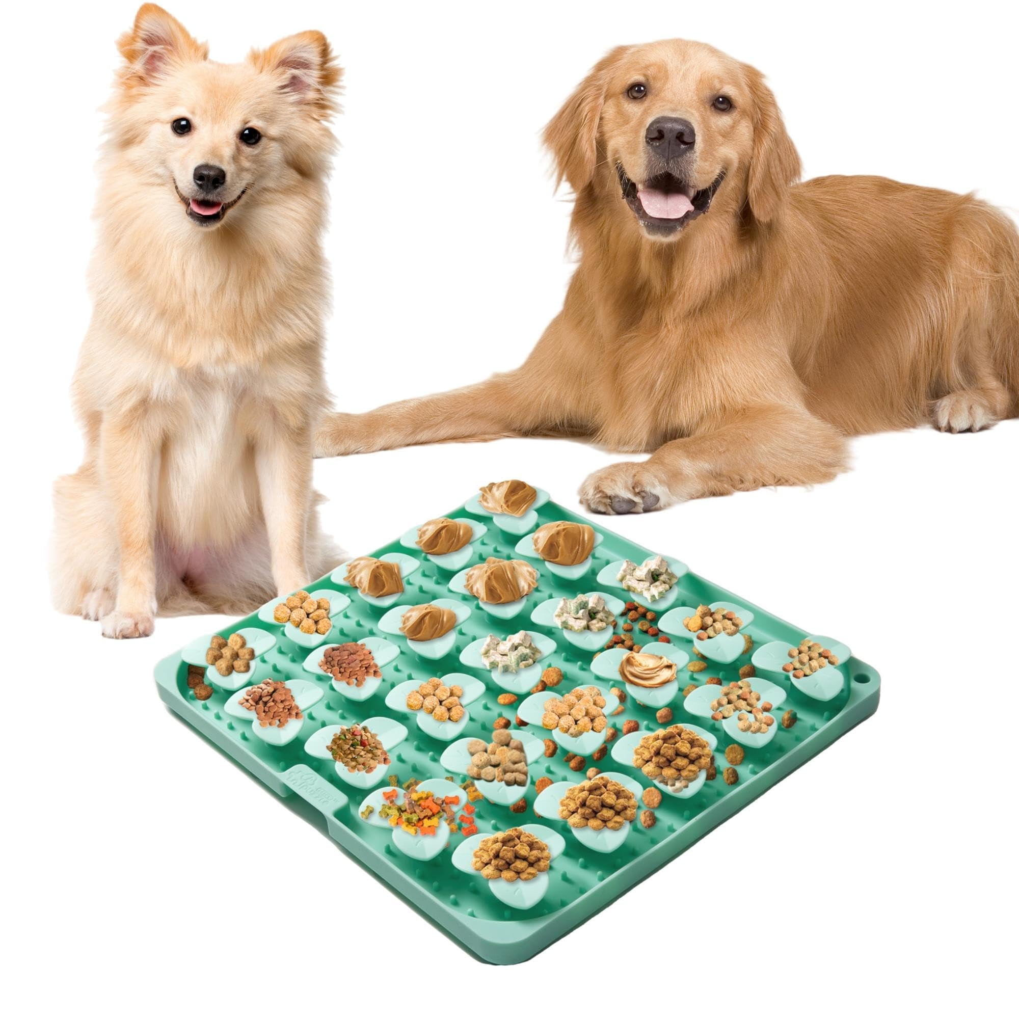 PuzzleFeeder Dog Puzzle Mat Green