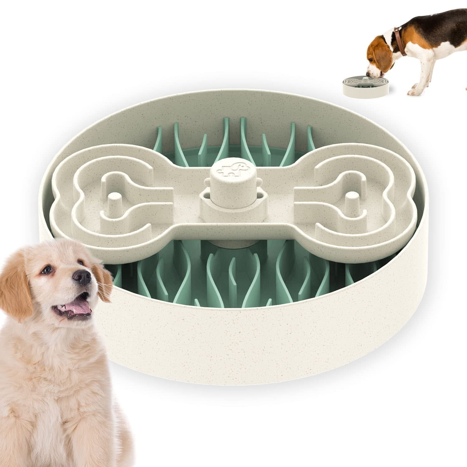 PuzzleFeeder Pink Puzzle Pet Bowl Lick Bowl 15 times Slow Feeder 3