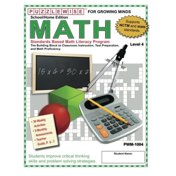 Pre-Owned PuzzleWise: Math Level 4 Paperback