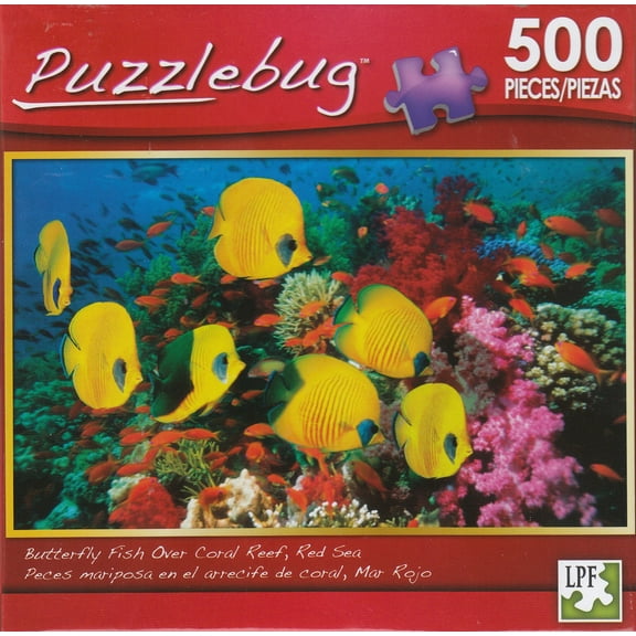 Puzzlebug 500 - Butterfly Fish, Coral Reef