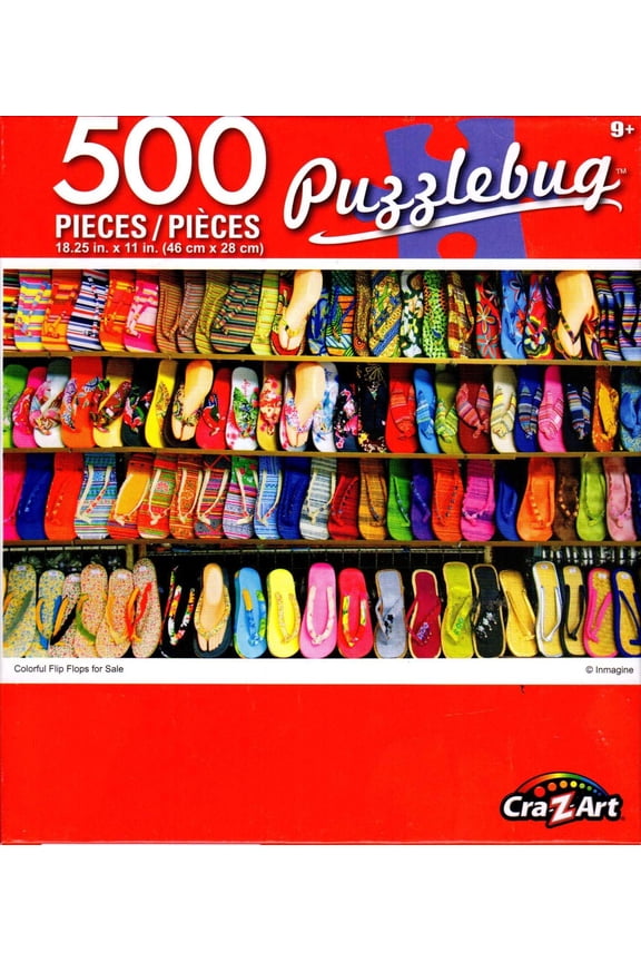 Puzzlebug 500 - Colorful Flip Flops for Sale
