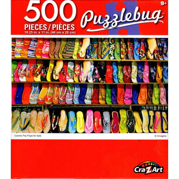Puzzlebug 500 - Colorful Flip Flops for Sale