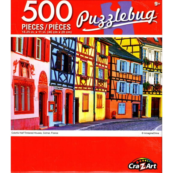 Puzzlebug 500 - Colorful Half Timbered Houses Colmar France