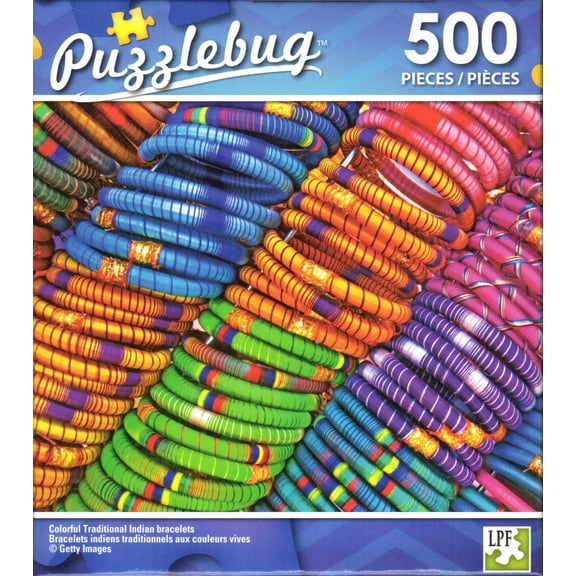 Puzzlebug 500 - Colorful Traditional Indian Bracelets