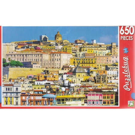 Puzzlebug 650 - Cagliari, Sardinia, Italy Old Town Skyline