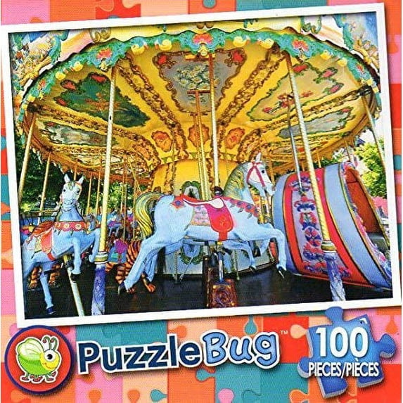 Puzzlebug Vintage Carousel France 100 Piece Jigsaw Puzzle