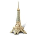 thumbnail image 1 of Puzzled 3D Puzzle Eiffel Tower - Wood Craft Construction Model Kit - Fun & Educational DIY Wooden Toy Assemble Model Unfinished Crafting Hobby Puzzle to Build & Paint for Decoration - 21 Pieces Pack, 1 of 7