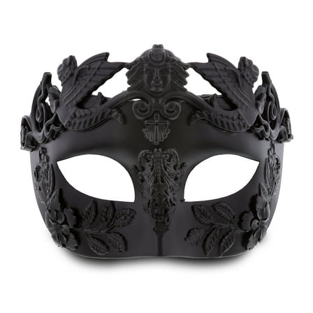 Puzzled Black Venetian Royal Masquerade Attitude Studio Costume Masks