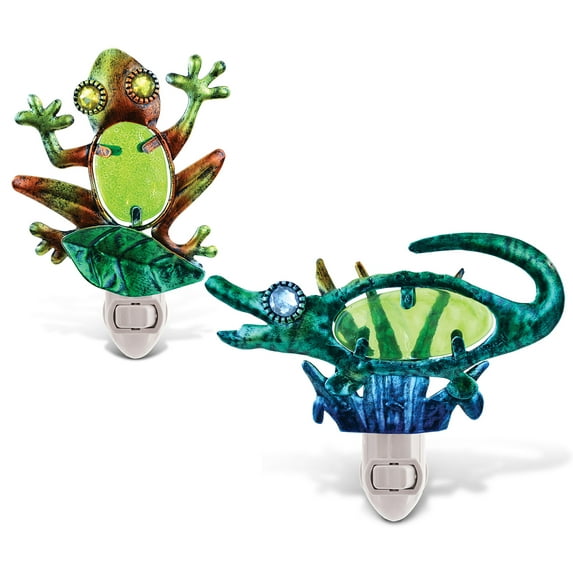 Puzzled Night Light Frog and Alligator