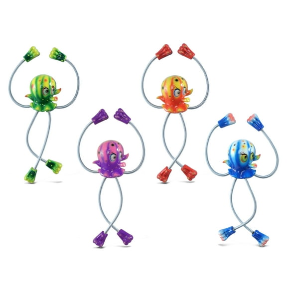 Puzzled Octopus Springy Magnets (Set of 4)