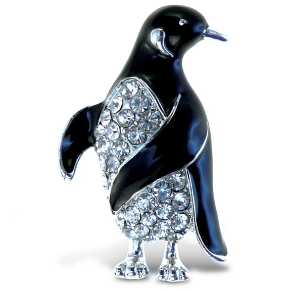 Puzzled Penguin Refrigerator Sparkling Magnets with Crystals - Ocean / Sea Life Theme - Unique Affordable Gift and Souvenir - Item #7219