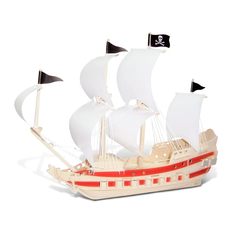 Puzzled - Pirate Ship - 3D Jigsaw Puzzle - 139 Pieces - Walmart.com