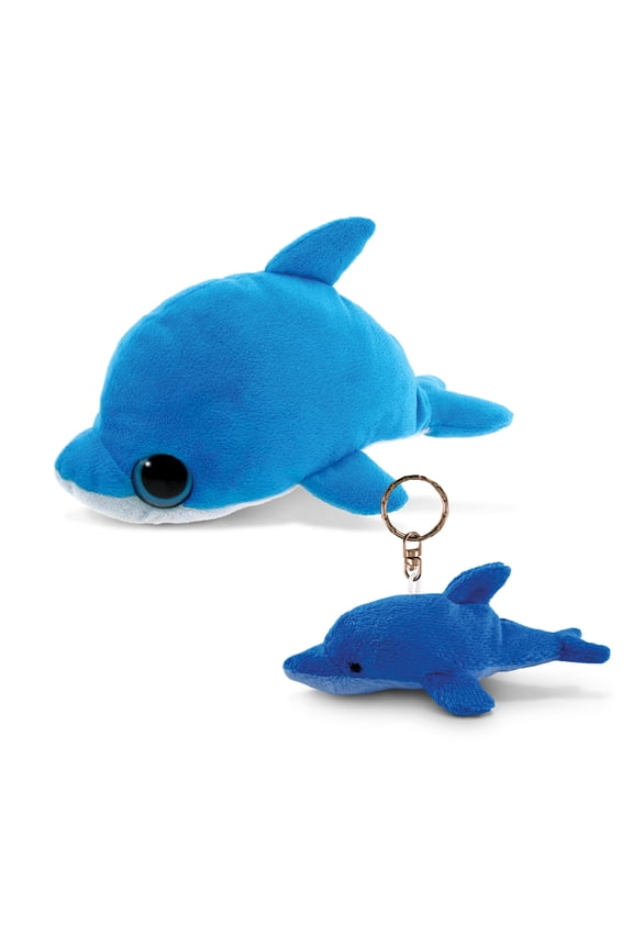 Plush Dolphin - Big Eye 6 Inch and Keychain