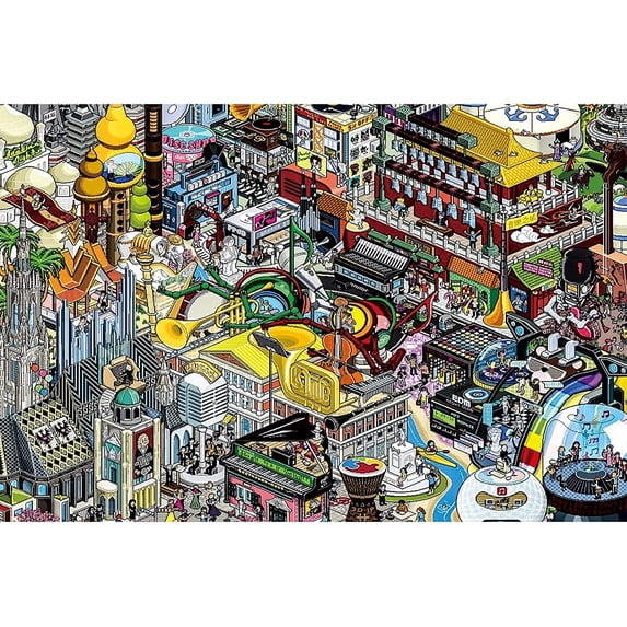 Puzzles 1000 PCS-Jigsaw Puzzle - City of Music2256 Entertainment Toys for Adult Special Graduation or Birthday Gift Home
