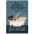 thumbnail image 1 of Puzzles 300 PCS German Shepherd Bath Soap Wash Your Paws Poster Art Print Home Vintage Style Plaque ation , Poster470, 1 of 5