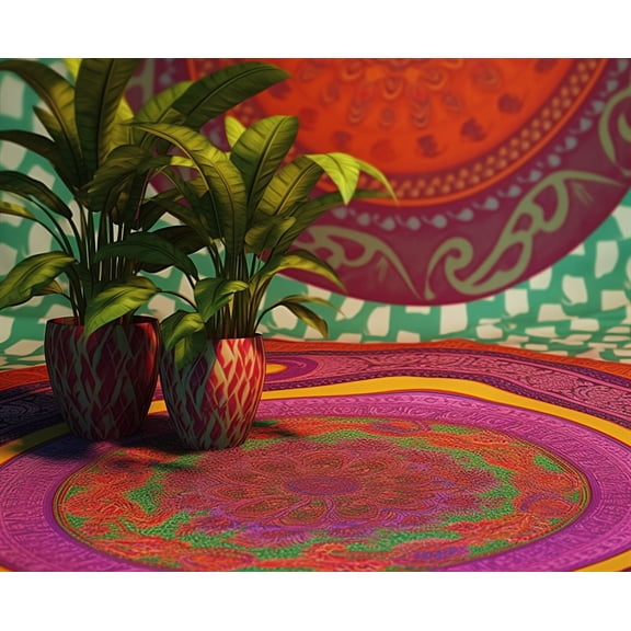 Puzzles 300 pieces for adults Bohemian Indian Psychedelic Formation wooden Challenging Puzzles Perfect for Game Nights 14.9'' x 10.2''