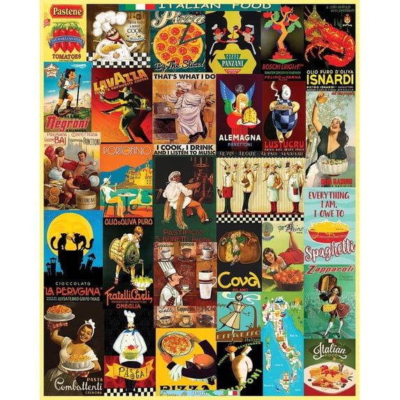 Puzzles 500 PCSPuzzles I Love Italian Food, Jigsaw Puzzle