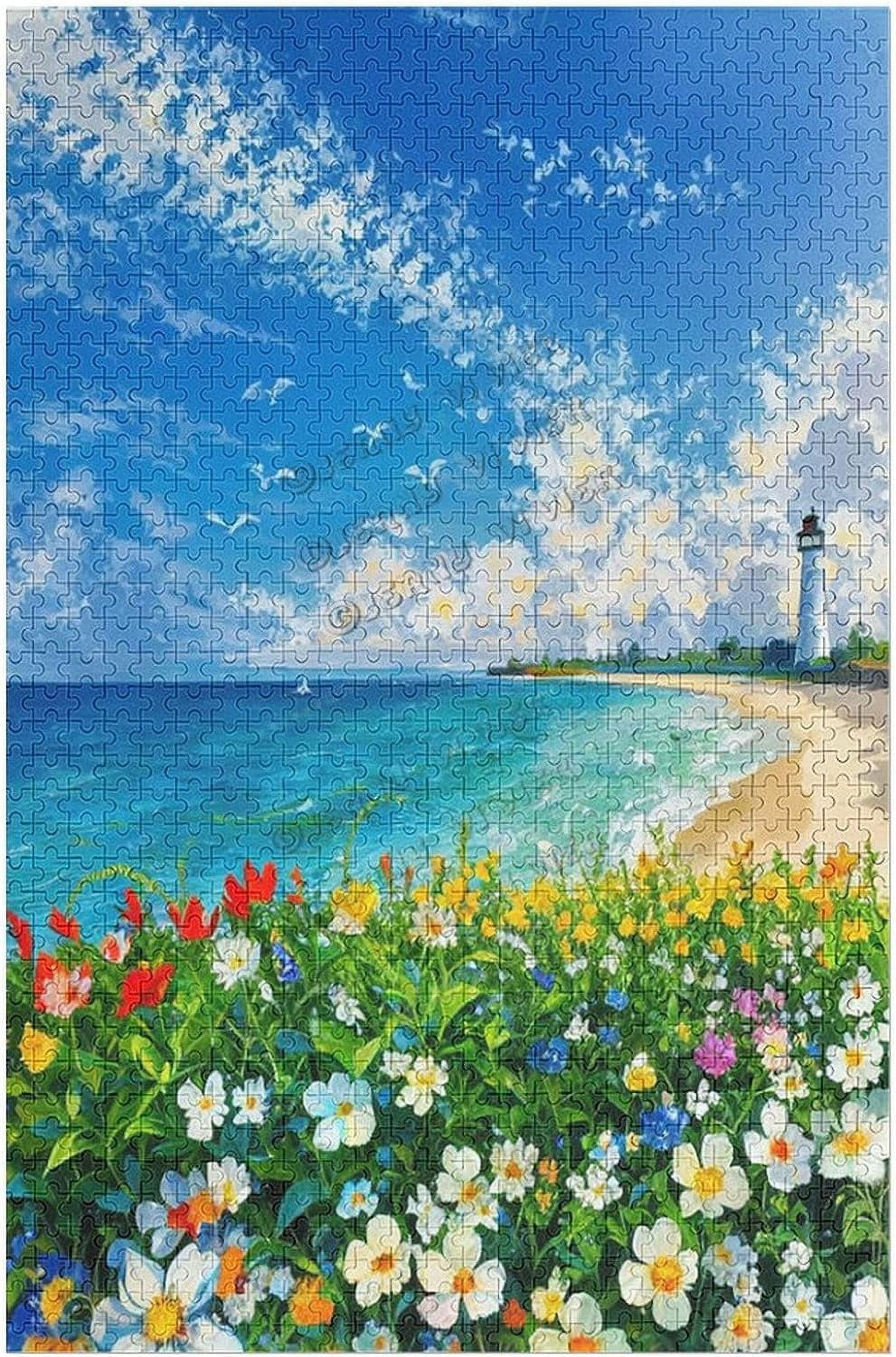 1000 Piece Jigsaw Puzzle For Adults - Scenic House Landscape Puzzle, 26.75 X 19.75 Inches Finished Size
