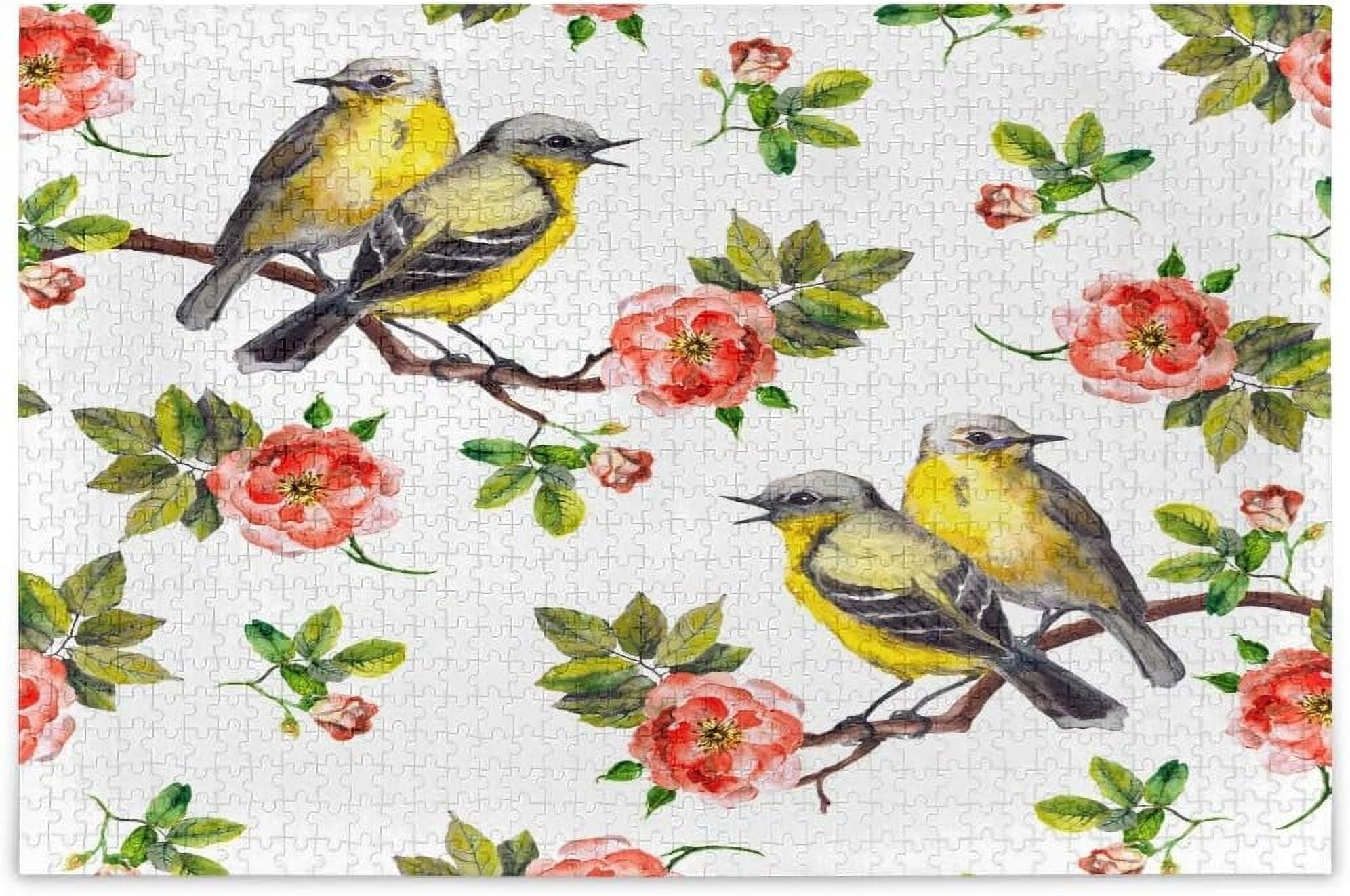 1000 Piece Jigsaw Puzzle For Adults - Romantic Gazebo In Park With Roses, Challenging 19.5x27.5 Inch Puzzle