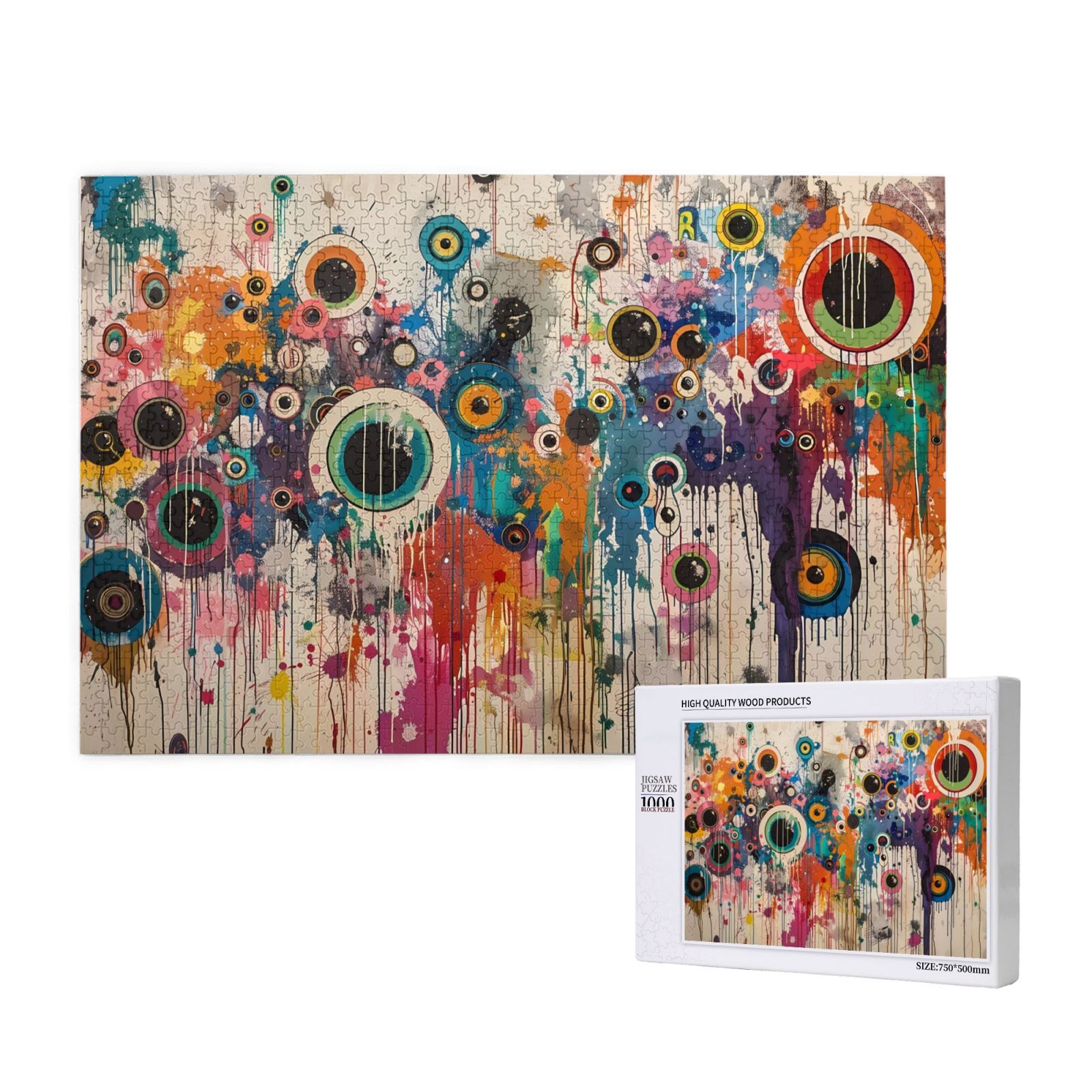 Three Sardines In A Metal Box Jigsaw Puzzle - 70 Pieces Wooden Puzzle For Adults | Home Decor, Family Fun