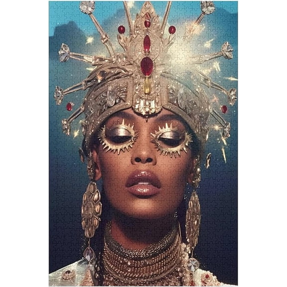 Puzzles For Adults 1000 Pieces African I Am Afro Queen Woman American Black Formation Wooden Family Games Unique Home Decor Funny Wall Art Gift Jigsaw Puzzle