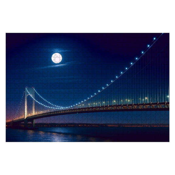 Puzzles For Adults 1000 Pieces Narrows Bridge New City Wooden Jigsaw Puzzles Birthday Gift Challenging Difficult Puzzles Decompression Family Game Gift