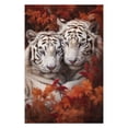 thumbnail image 1 of Puzzles for Adults 1000 Pieces - Wild White Tigers With Leaves Funny Puzzles Brain Challenge Educational Game Relaxation Pastime Entertainment Activity Decorative Puzzle, 1 of 6