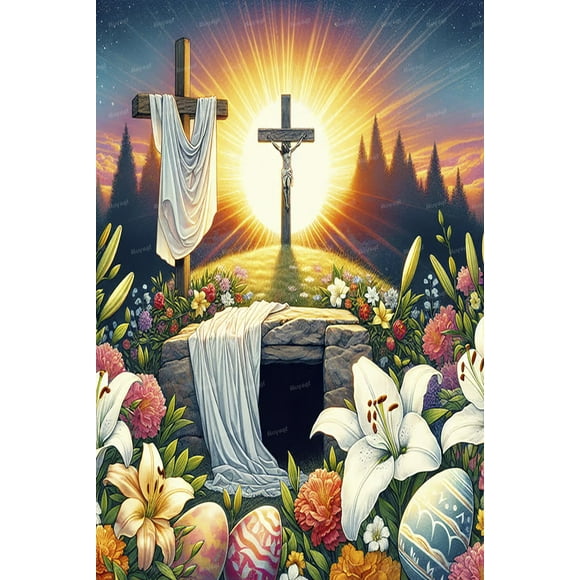 Puzzles for Adults 1500 Pieces Wooden Jigsaw Puzzle Christian Easter Creative Family Entertainment Leisure Fun Interactive Gift and Game Props Children'S Toys Finished Size Is 34.25x22.44 In