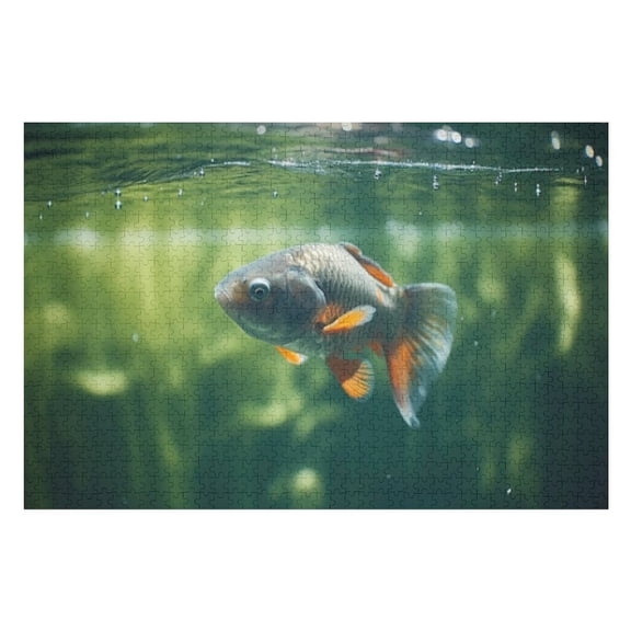 Puzzles for Adults 300 Pieces - Cute Fish Underwater Challenging Jigsaw Puzzle, Daring to Try, Family Entertainment Interactive Fun Jigsaw Puzzle Gifts