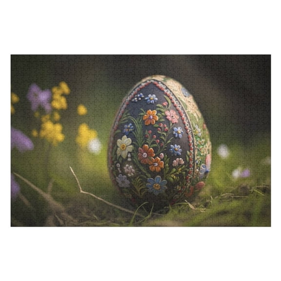 Puzzles for Adults 300 Pieces - Easter Egg Outdoors Best Challenging Puzzles for Cognitive Workout - Safe Eco-Friendly - Most Popular Leisure Activities