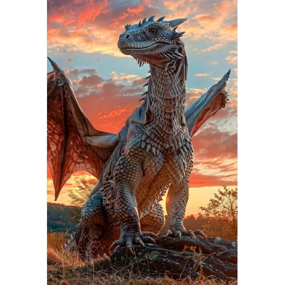Puzzles for Adults 300 Pieces Fantastic Detailed Dragon Wooden Jigsaw Puzzle Impossible Hard Difficult Challenging Game Artistic Wall Decor Accessories DIY Puzzles for Home Decoration