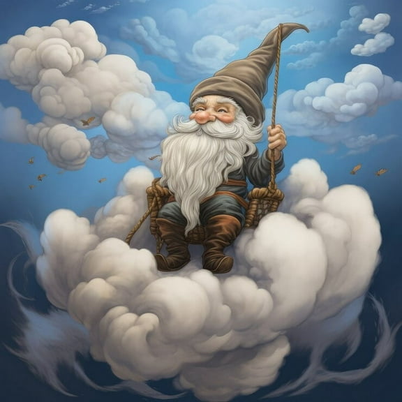 Puzzles for Adults 300 Pieces Fantasy Style Clouds Old Man Wooden Jigsaw Puzzle Impossible Hard Difficult Challenging Game Artistic Wall Decor Accessories DIY Puzzles for Home Decoration