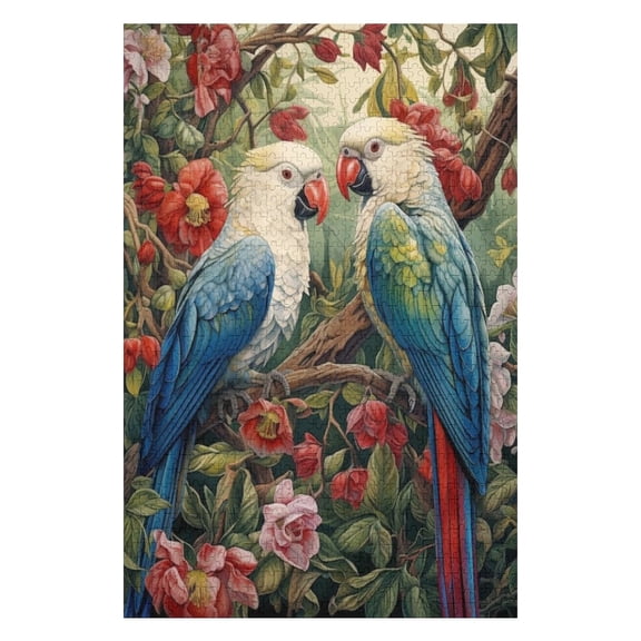 Puzzles for Adults 300 Pieces - Loneliest Birds Funny Puzzles Brain Challenge Educational Game Relaxation Pastime Entertainment Activity Decorative Puzzle
