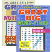 Puzzles Book | KAPPA Large Print GREAT BIG Word Finds | 2-Titles