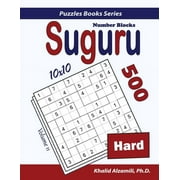 Puzzles Books Suguru Number Blocks 500 Hard Puzzles 10x10, Book 11, Paperback