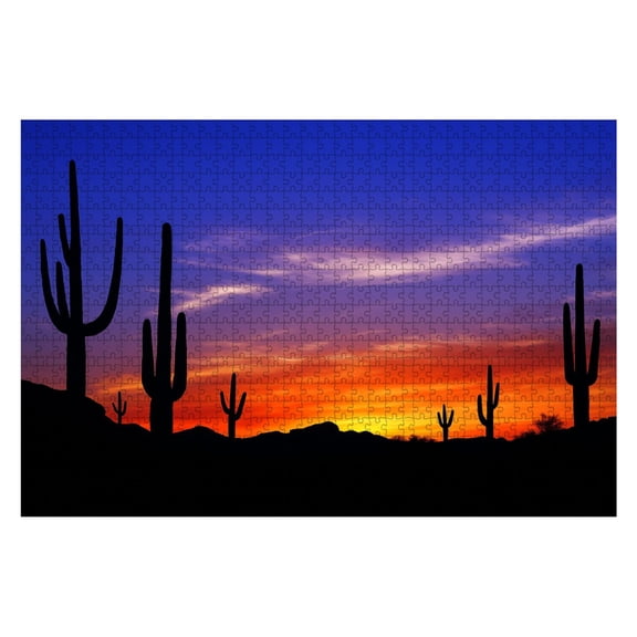 Puzzles For Adults 1000 Pieces Southwest Desert Wooden Jigsaw Puzzles Birthday Gift Challenging Difficult Puzzles Decompression Family Game Gift