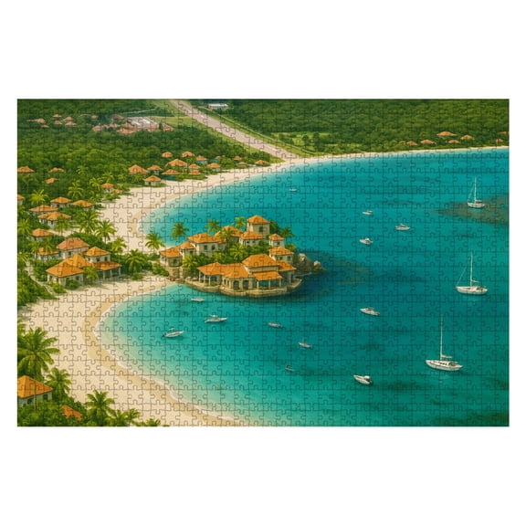Puzzles For Adults 1000 Pieces aerial view Eden Rock Wooden Jigsaw Puzzles Birthday Gift Challenging Difficult Puzzles Decompression Family Game Gift