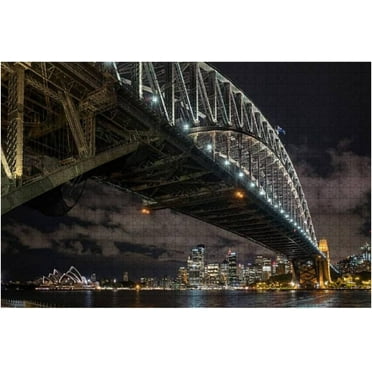 Puzzles For Adults 300 Pieces Sydney Harbor Bridge At Dusk - Intellectual Decompressing Jigsaw Puzzles