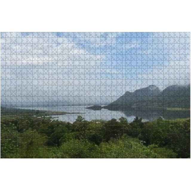 Puzzles For Adults 500 Pieces Beautiful View Of Hill Mountain Water