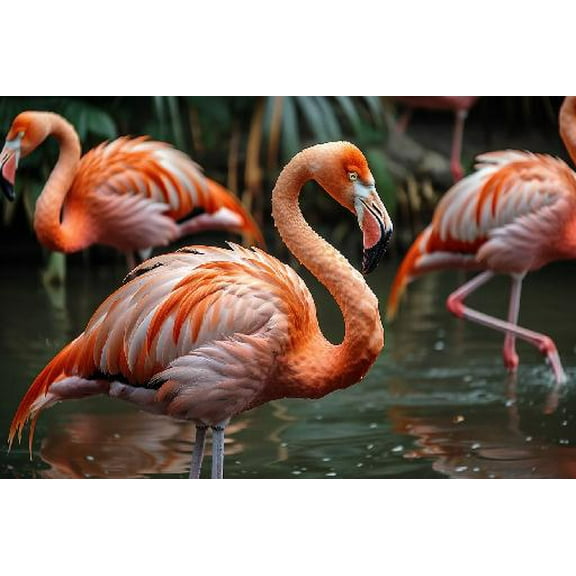 Puzzles Games -Flamingo-Pieces Fit Together Perfectly 1000 Piece Jigsaw Puzzle with Hidden Images