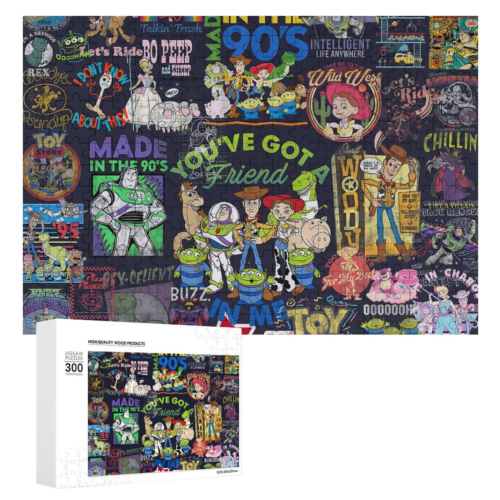 Puzzles for Kids Ages 4-6,Pixar Toy Story Buzz Lightyear Woody Puzzles ...