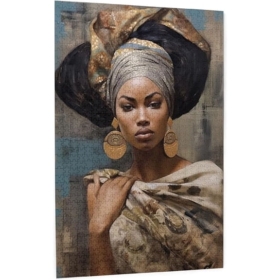 Puzzles For Adults 1000 Pieces African Black Woman American Queen Formation Wooden Living Room Props Toys Jigsaw Puzzle Funny Wall Art Gift