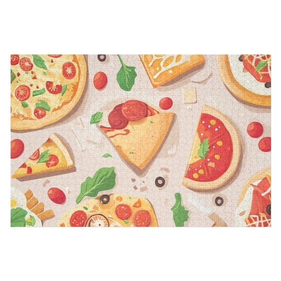 Puzzles for Adults 1000 Pieces - Breakfast Buffet Bliss Funny Puzzle Educational Games Home Decoration Wooden Jigsaw Puzzles