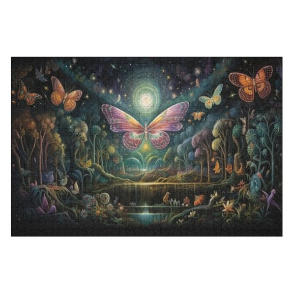 Puzzles for Adults 1000 Pieces - Butterflies Funny Challenging Puzzle Perfect for Game Nights