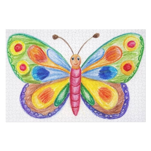 Puzzles for Adults 1000 Pieces - Butterfly Funny Challenging Puzzle Brain Teaser Activity Perfect for Game Nights