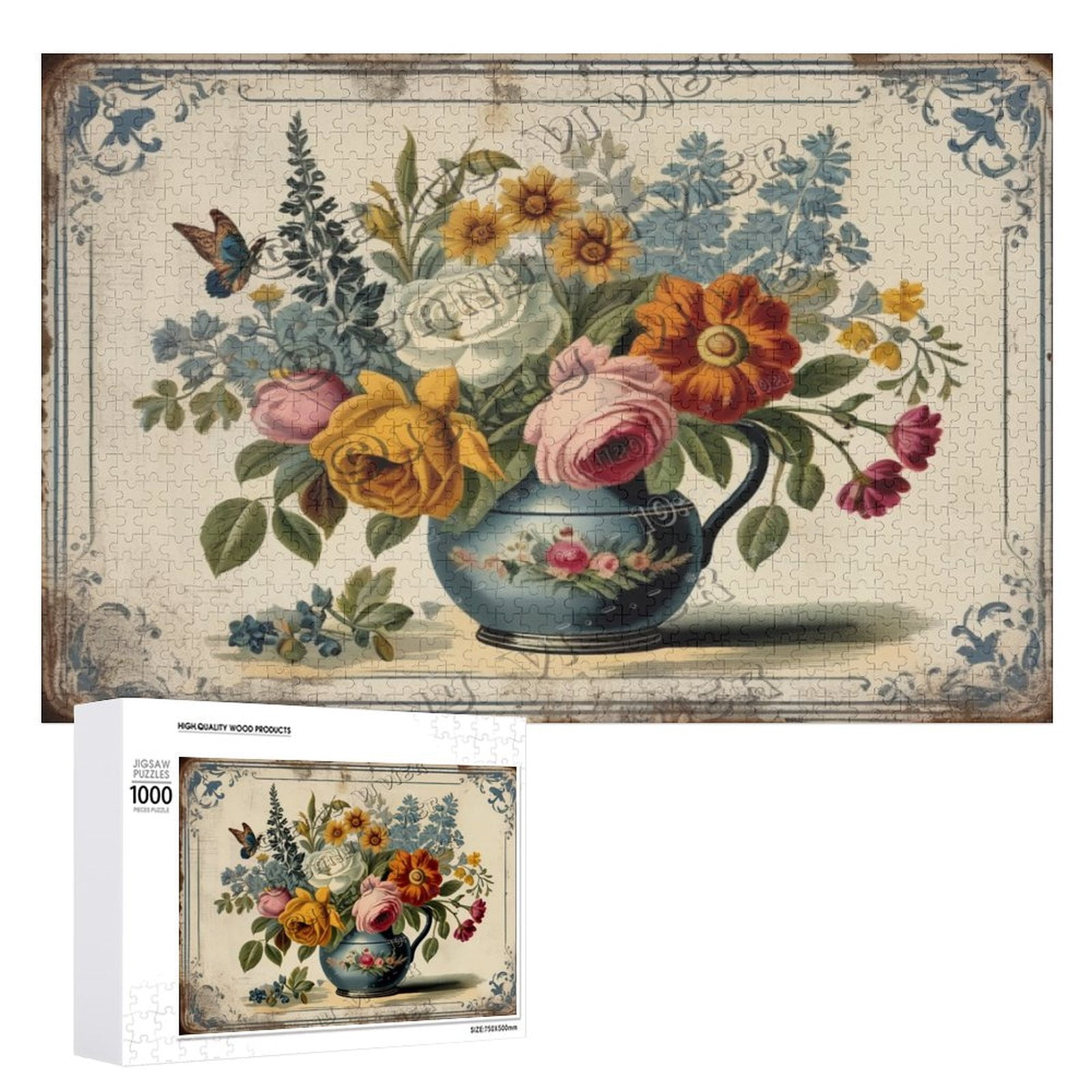 Puzzles For Adults 1000 Pieces Difficult Challenge Flower Bouquet Photo Inspiration