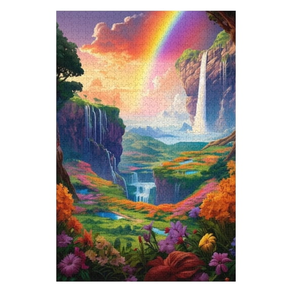 Puzzles for Adults 1000 Pieces - Fantasy Endless Hole Landscape Puzzle Challenging Educational Toys Puzzles Reduced Pressure Gift