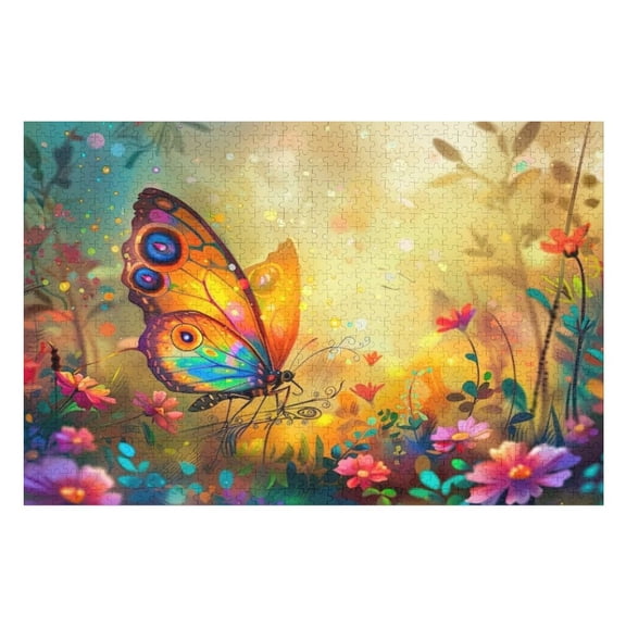 Puzzles for Adults 1000 Pieces - Fantasy Landscape With Butterfly Funny Challenging Puzzle Perfect for Game Nights