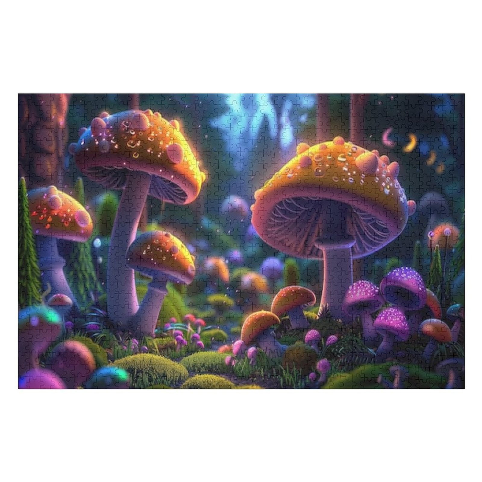 1000 Piece Jigsaw Puzzle - Cute Gnome & Succulent Garden Theme, Challenging Adult Puzzle, 23.85x23.85 Inch Finished Size